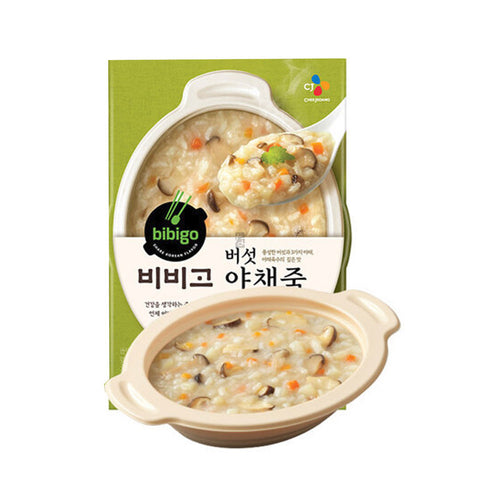 BIBIGO, INSTANT RICE PORRIDGE MUSHROOM VEGETABLE 280G