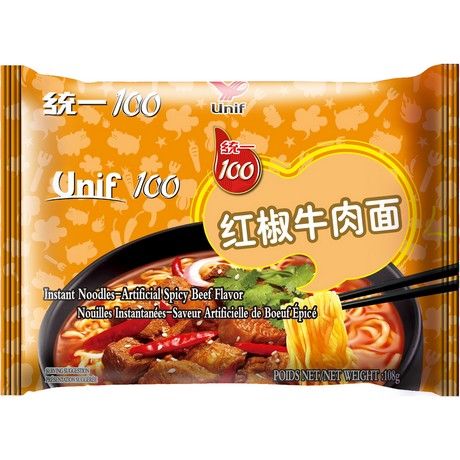 TONGYI UNIF INSTANT NOODLE SPICY BEEF 108G