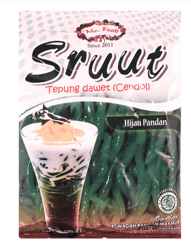 SRUUT, DAWET FLOUR (CENDOL) PANDAN 100G