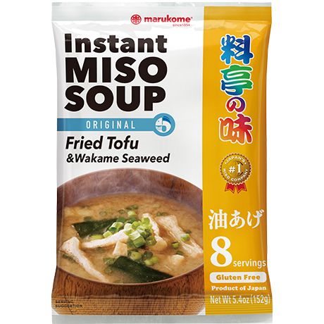 MARUKOME, ORIGINAL MISO SOUP FRIED TOFU AND WAKAME 152G