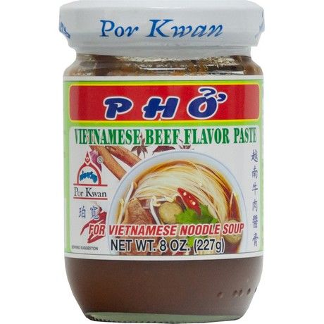 POR KWAN, INSTANT BEEF FLAVOR PASTE 225G, gia vị nấu phở