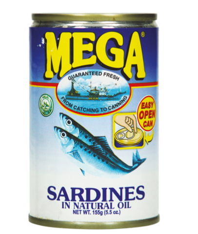 MEGA SARDINES IN SOY OIL 155G