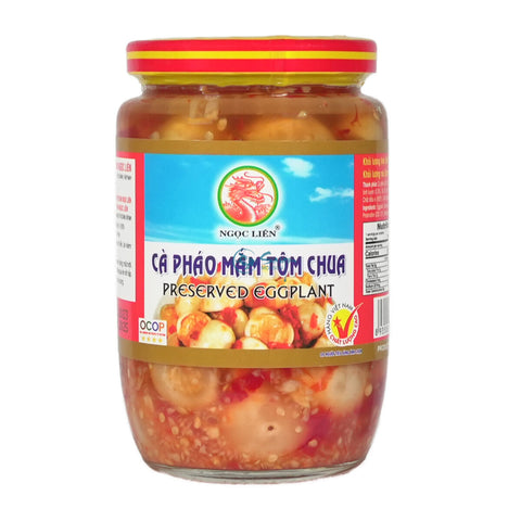 NGOC LIEN, PICKLED EGGPLANT IN SHRIMP SAUCE 400G Ca phao mam tom