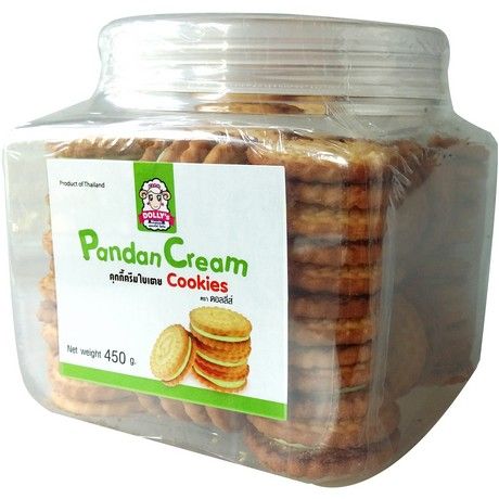 DOLLY'S, PANDAN CREAM COOKIES 450G