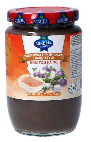 MINH HA, PRESERVED SHRIMP PASTE, MAM TOM HN 430G