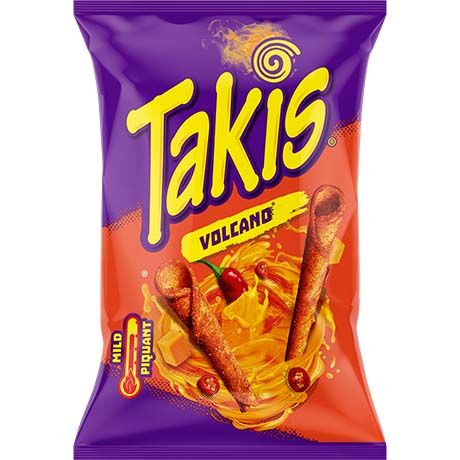 TAKIS, CORN SNACK CHEESE QUESO VOLCANO 100G