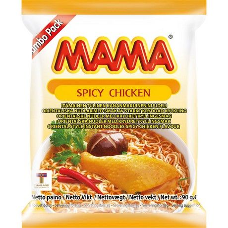 MAMA, INST NOODLE CHICKEN SPICY 90G