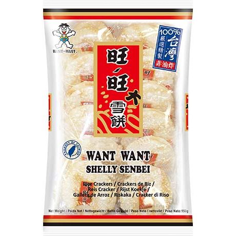 WANT WANT, SWEET SENBEI RICE CRACKER 150G