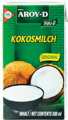 AROY D, INDO COCONUT MILK 500ML 17-19PCT UHT