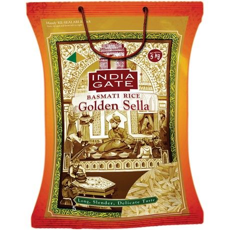 INDIA GATE, BASMATI RICE GOLDEN SELLA 5KG