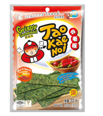 TAO KAE NOI, CRISPY SEAWEED SPICY 32G