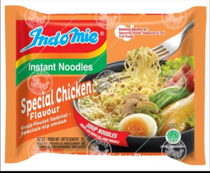 INDOMIE, NOODLE SPECIAL CHICKEN WTH EGG IMAGE 75G – Nurmi Dao Oriental Food