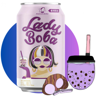 MH, LADY BOBA BUBBLE TEA TARO 315ML