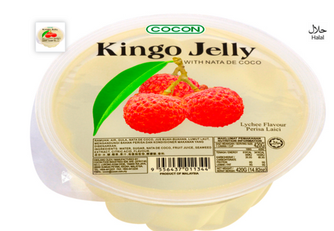 COCON, LYCHEE JELLY IN BIG BOWL 420G