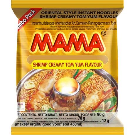 MAMA INTANT NOODLE SHRIMP CREAMY TOMYUM 90G