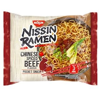 NISSIN, RAMEN CHINESE SPICED BEEF 66G