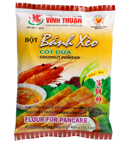 VINH THUAN, PANCAKE COCONUT FLOUR- BOT BANH XEO COT DUA 400G