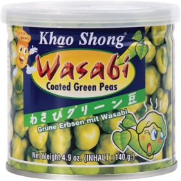 KHAO SHONG,WASABI COATED GREEN PEAS 140G