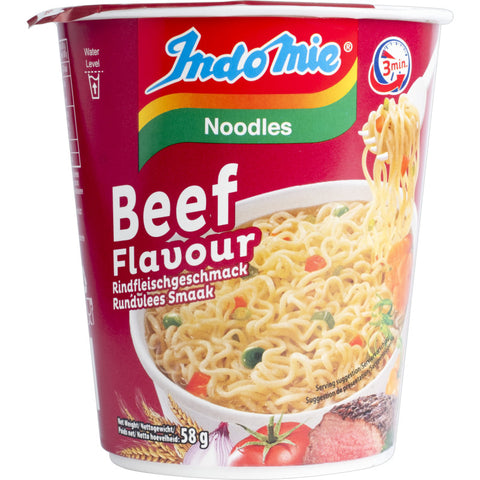 INDOMIE, NOODLE CUP BEEF 58G