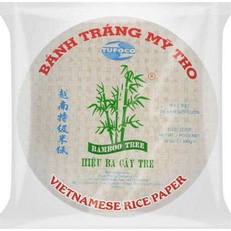 BAMBOO TREE, RICE PAPER SUMMER ROLL ROUND 31CM, 340G