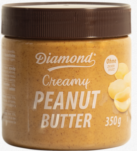 DIAMOND Indonesien Peanut butter, smooth, no added sugar 350G