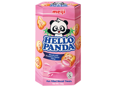 MEIJI PANDA, BISCUITS STRAWBERRY 50G