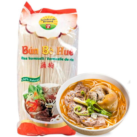 SUN FRESH, THICK RICE NOODLE, BUN BO HUE 400G