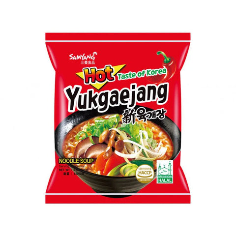 SAMYANG YUKGAEJANG/ LEEBAIKYANG HOT MUSHROOM RAMEN 120G