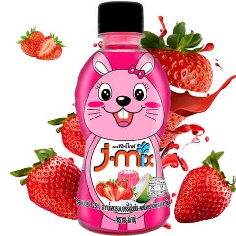 JMIX STRAWBERRY JUICE WITH NATA DE COCO 270G