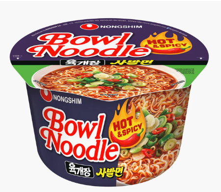 NONGSHIM, Instant Bowl Noodle Hot&Spicy 100g