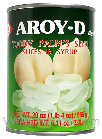 AROY D, PALM SEED SLICES 565G