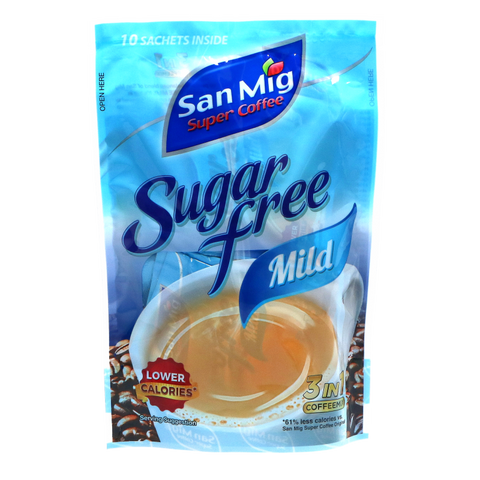 San Mig, instant coffee powder sugar free, 10x7g