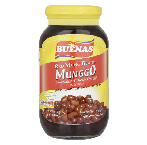 Buenas, Red Mung Beans in syrup, 340g