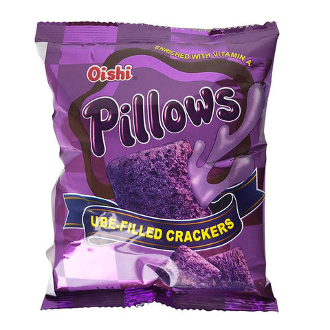 Oishi, pillows ube-filled cracker 38g