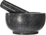 Jade Temple, Stone mortar with pestle, various sizes