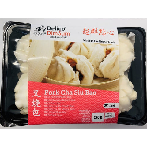 Delico, Frozen, Pork char siu bao 6 pieces 270g