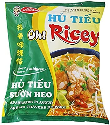 Oh Ricey, Instant rice noodle sparerib flavor 70g