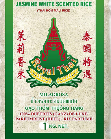 Royal Thai Rice, Jasmine Perfume Long-Grain Rice 1Kg OR 4.5kg
