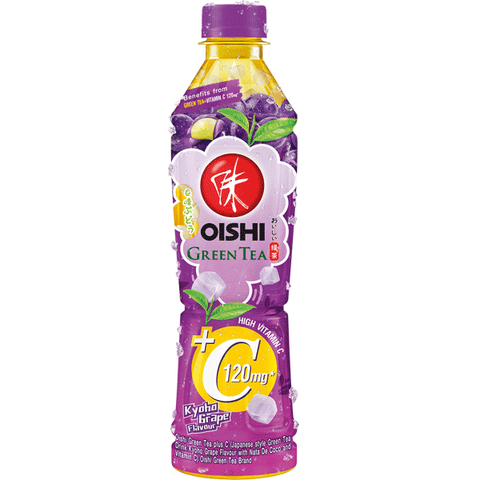 Oishi, green tea kyho grape 371ml