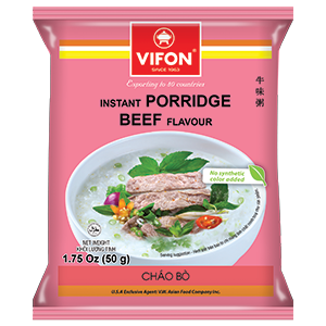 Vifon, Instant rice porridge 50g, Chicken/Beef/Fish